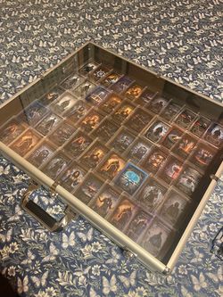 Trading Card Collection in Display Case,  Limited Edition  Quantum Genesis, very collectible cards, case is brand new with keys