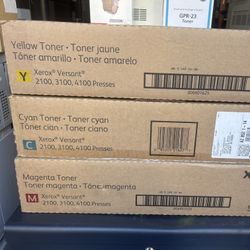 Xerox Versant 2100/3100/4100 Toner Yellow,Magenta,Cyan