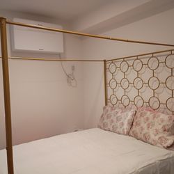 A Metal Bedframe For Sale. Price Is Negotiable.