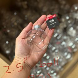 Clear Ornaments. Perfect For Diy Or As Is