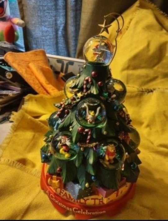 Collectible Disney Snow Globe Tree With Original Box