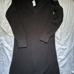 black gap sweater dress