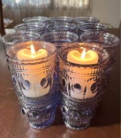 Vintage Glass Votive Holders/Tumblers