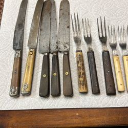 Civil War Era Cutlery 12 Piece 