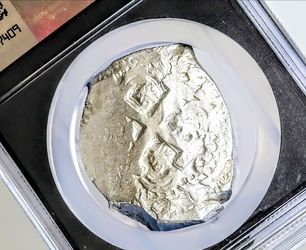 1753 Potosi Mint, Bolivia 8 Reales silver cob coin NGC- cash local pickup