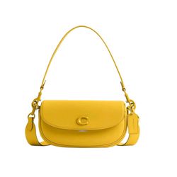 Coach Emmy Saddle Bag 23, Canary