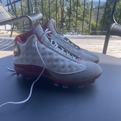 Jordan 13 Cherry Red Cleats