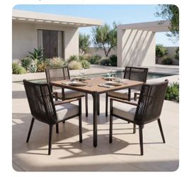 Outdoor patio table set