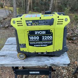Ryobi Generator 1800/2200 Watts Been Sitting Needs Carb Work Will Start With Starting Fluid $65 OBO!