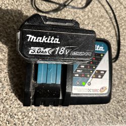 Makita Battery And Charger 18v