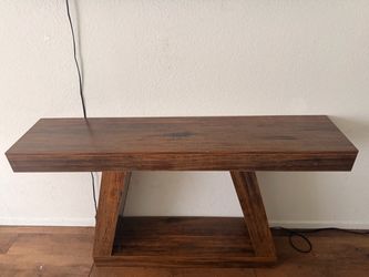 Rustic Wood Console Table
