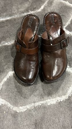 Born Brown Clogs