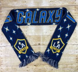Ruffneck Scarves LA Galaxy Fringe Scarf Yellow Blue Los Angeles Soccer