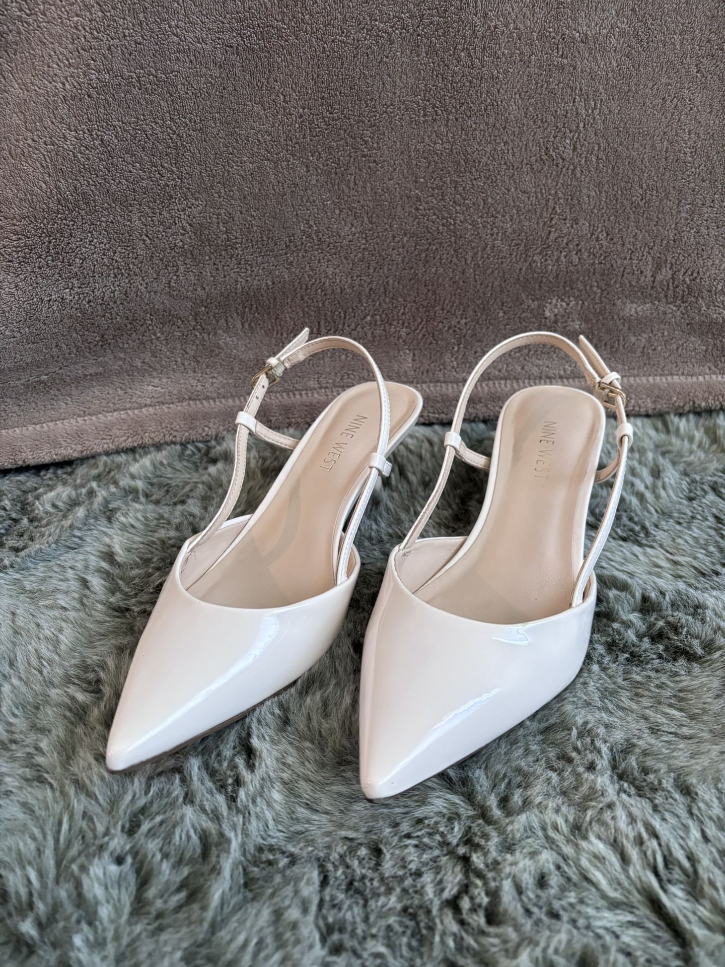 White Wedding Nine West Heels