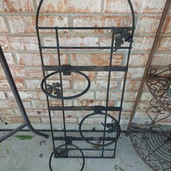 Heavy Duty Wrought Iron Wall Planters Holder H 32", W 12"1/2
