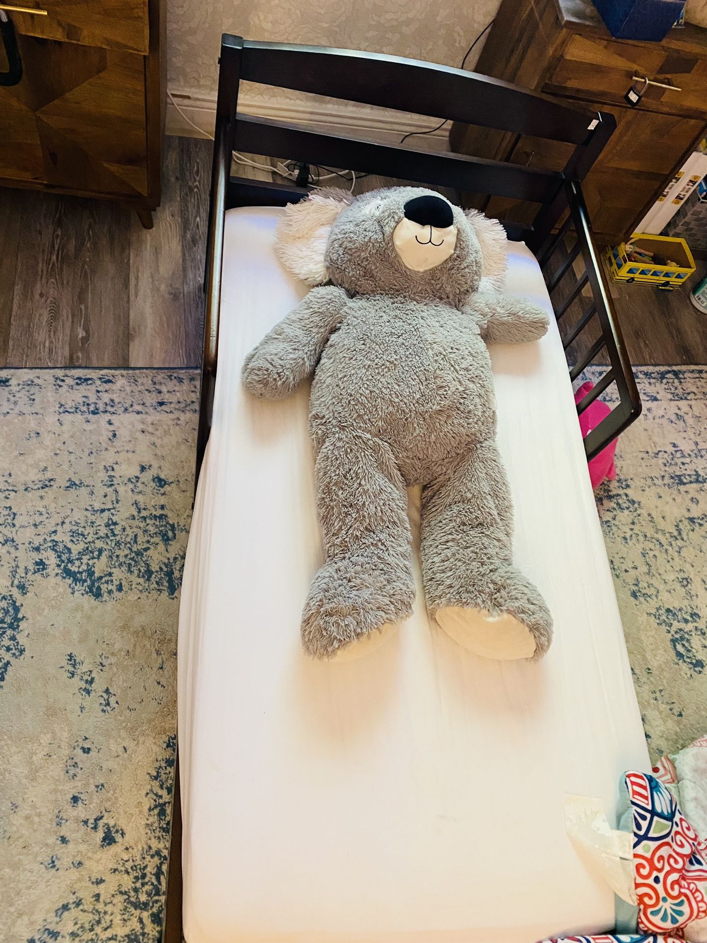 Toddler Brown Wood Bed