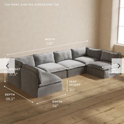 Anabei Modular Washable Couch