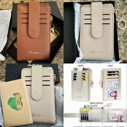 New Badiya RFID Card Holder Slim Wallet Keychain Gift Box