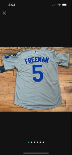 Grey Los Angeles dodgers Freddy freeman World Series jersey