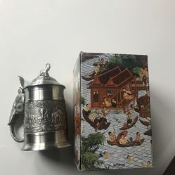 Thailand Pewter Cup New In A Box
