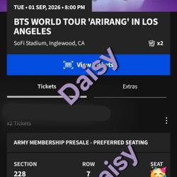 BTS WORLD TOUR TICKETS