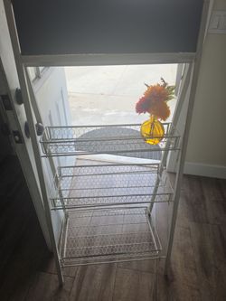 Expensive metal new shelf for business or kitchen