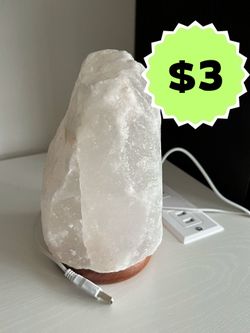 Salt Table Lamp