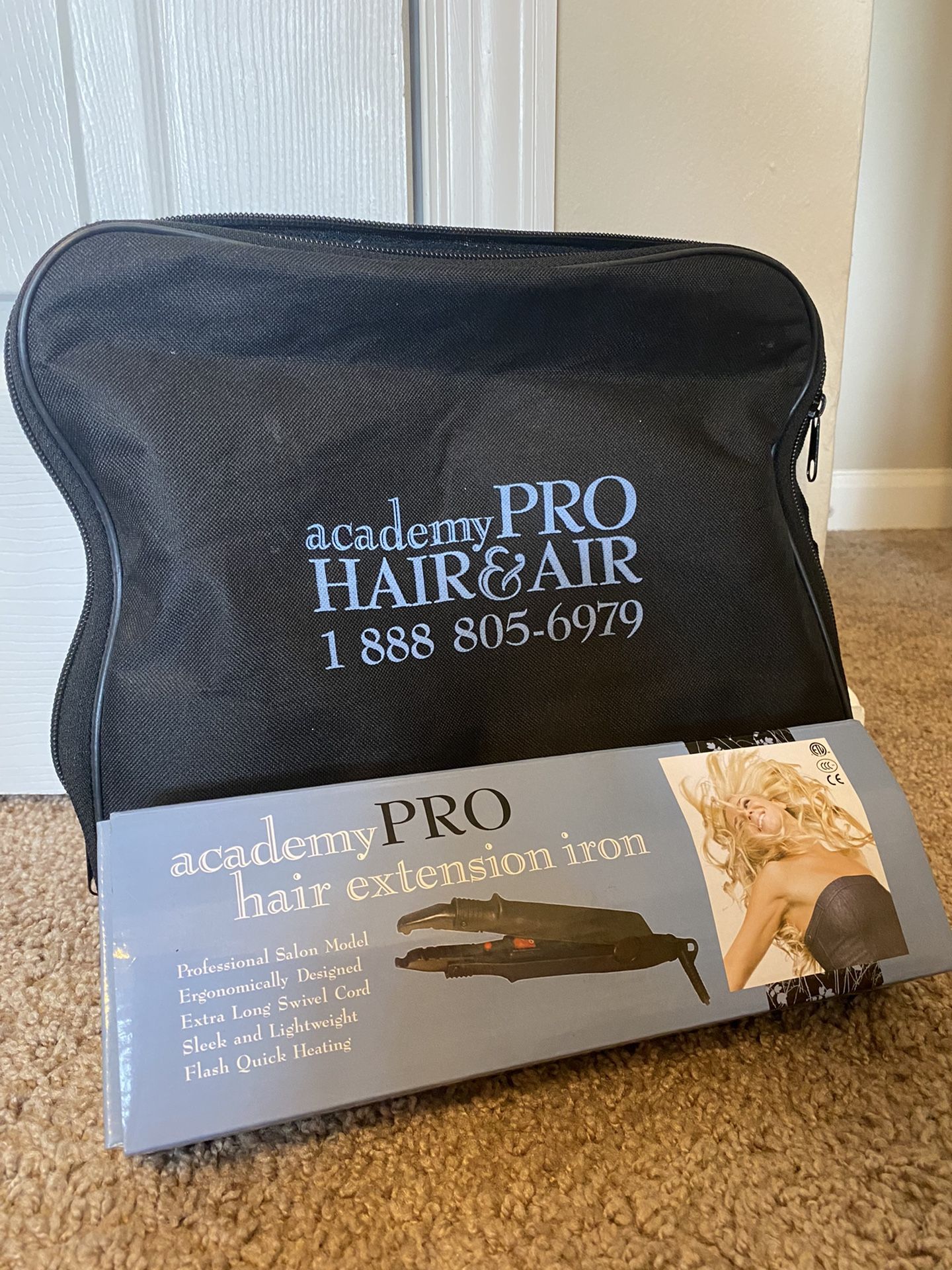Academy PRO Hair Extension Iron & Kit