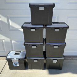 IRIS USA File Box with Lid File Organizer