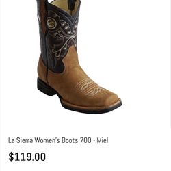 La Sierra Boots 700 - Miel Size 9.5 