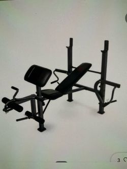Weight bench and extra weights