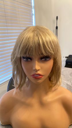 Short blonde Halloween wig