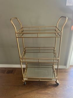 3 Tier MCM Vintage Bar Cart