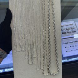 Sterling Silver Rope Chains