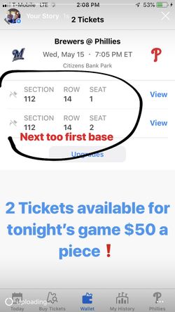 Phillies tickets!!!