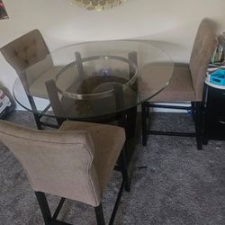 Set Of 4 Chairs Plus Table