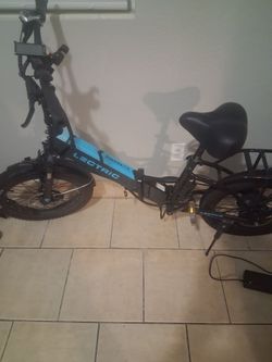 Electric blue and black ebike xp 3.0 53mph