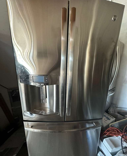 GE French Door Fridge – Stainless, Ice & Water, 36in