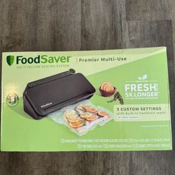 NEW- FoodSaver Premier Multi-Use Vacuum Sealing System 