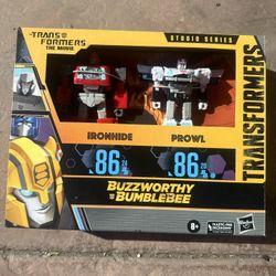 Ironhide and Prowl 2-pack Transformers Studio Series 86 Buzzworthy Bumblebee