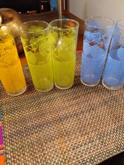 Highball glasses a set of five