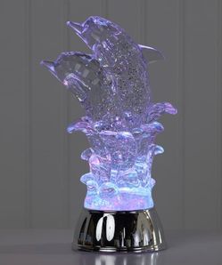 Acrylic Dolphin Glitter Globe