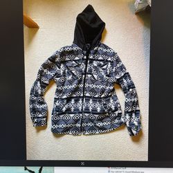 Coat Jacket Hoodie Sweater Hooded Zip-up Made By Distortion