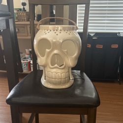 Porcelain Skull Halloween Decoration