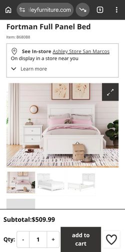 Full-size mattress and bed frame
