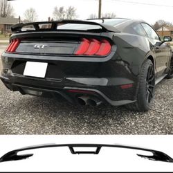 Fits 15-22 Ford Mustang Performance Pack Trunk Spoiler - Gloss Black