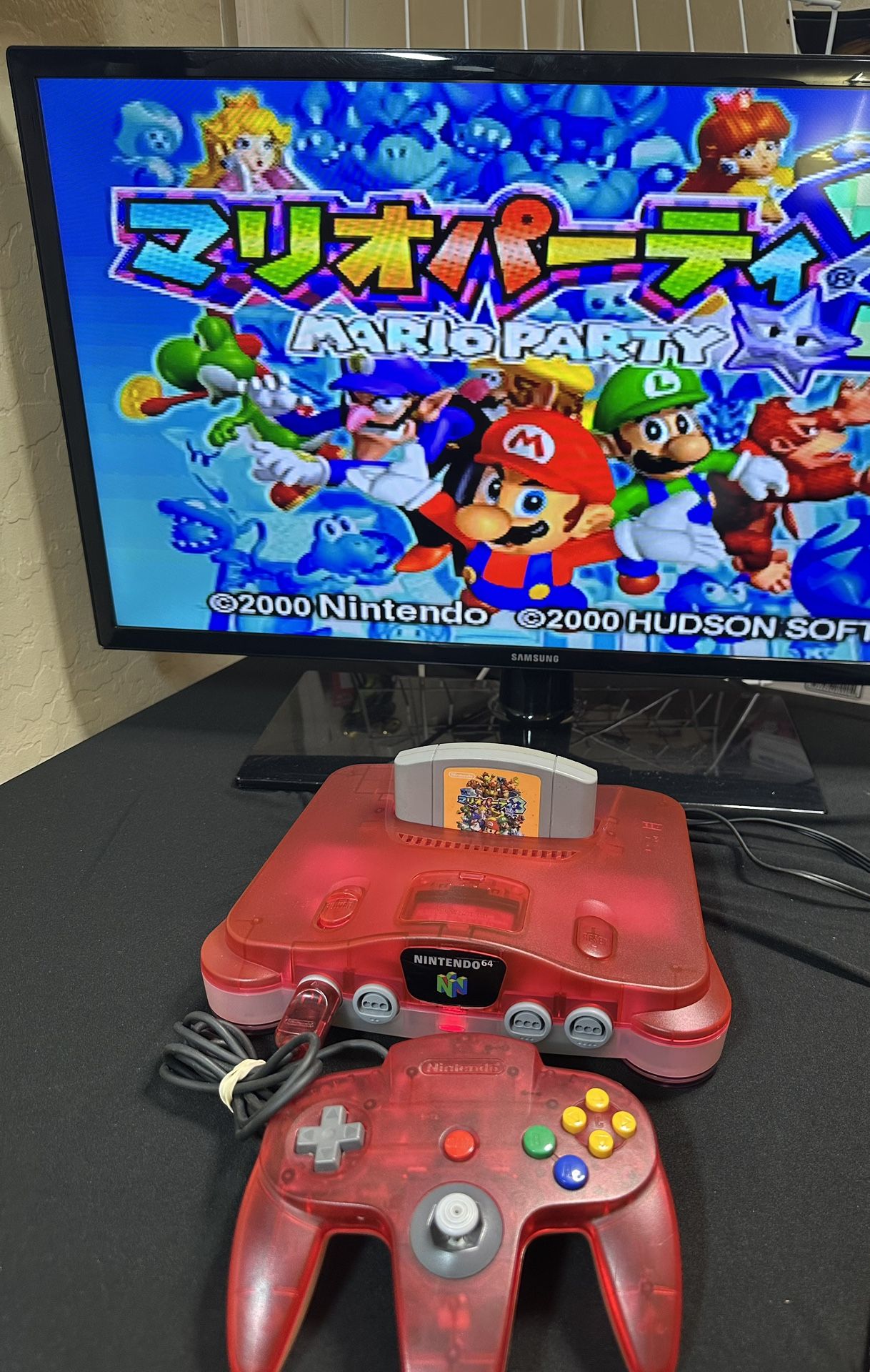 Nintendo 64 Japanese Watermelon Console