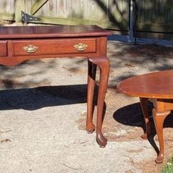 Wood Living room Set - Coffee Table and Sofa Table pieces