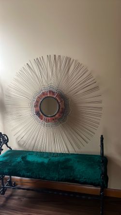 Large Mirror with sunburst  design