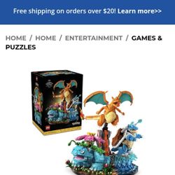 Pokemon Charizard / Blastoise / Venusaur Lego Set! 